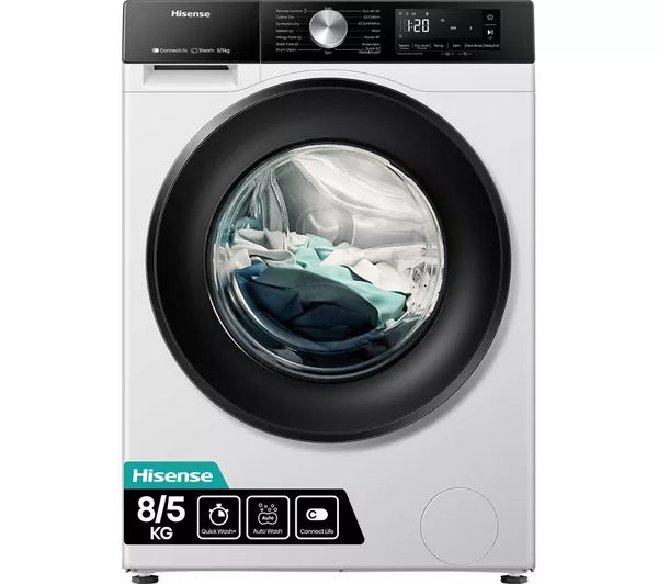 HISENSE 3S Series WD3S8043BW3 WiFi-enabled 8 kg Washer Dryer - White