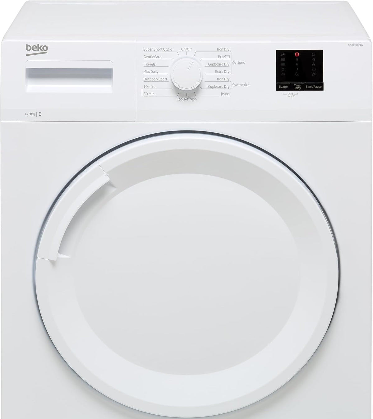 BEKO DTKCE80021W 8 kg Condenser Tumble Dryer - White