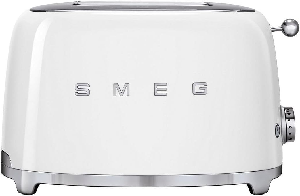 Smeg TSF01WHUK 50's Style Retro 2 Slice Toaster - White