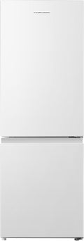 Fridgemaster 50cm Slim Fridge Freezer MC50175A – Fits Narrow Kitchens, 175L 60/40, Quiet 39dB, Reversible Door, White