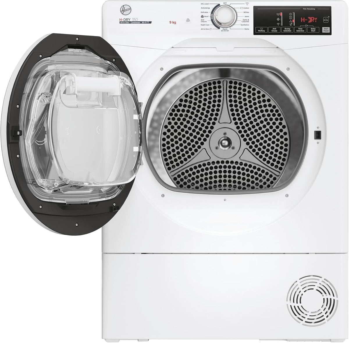 Hoover HREC9TE-80 9kg Condenser Tumble Dryer – B Energy Class, 14 Programmes, Freestanding, White