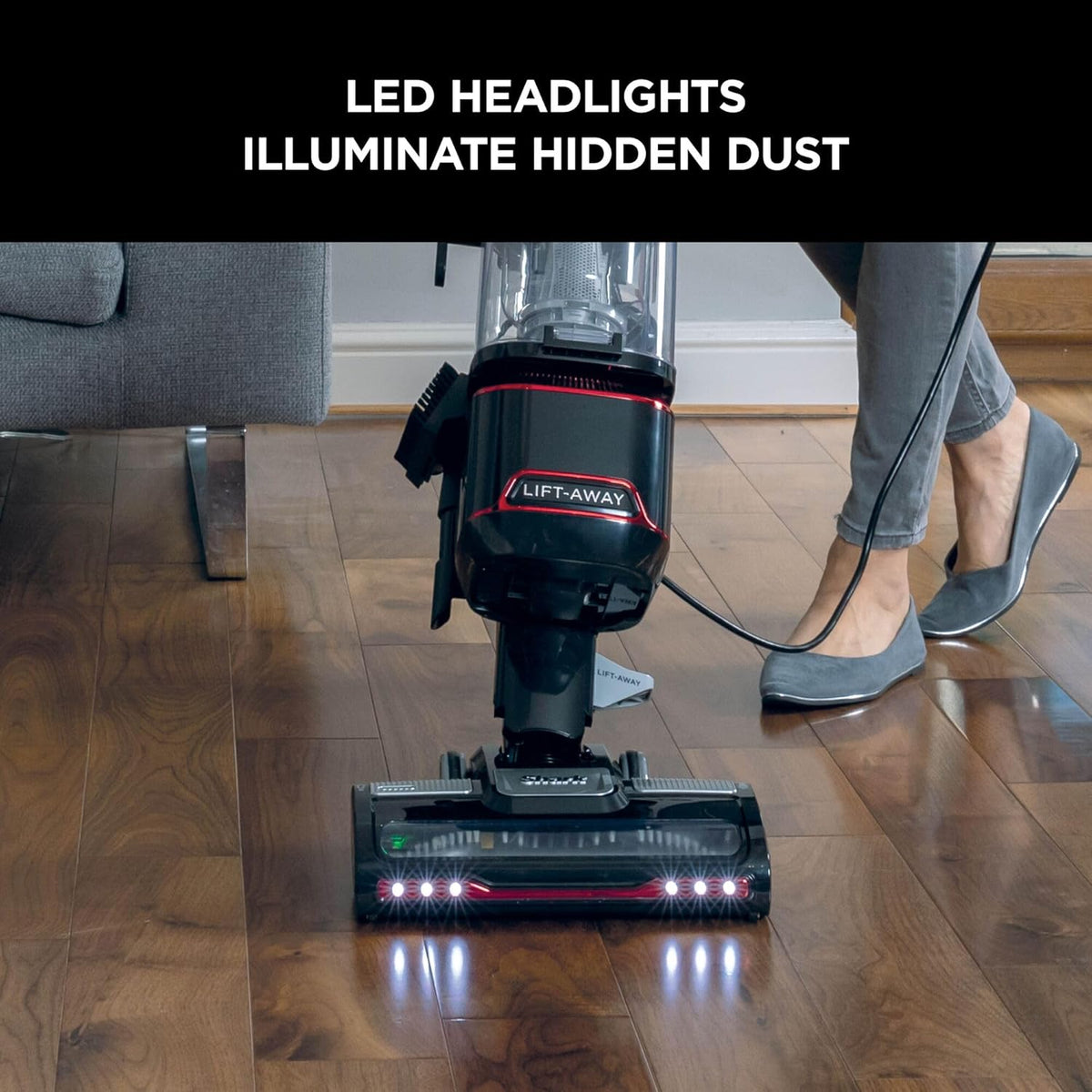 Shark Upright Corded Vacuum Cleaner 750W, 1.1L, Lift-Away, Pet Model, LED Headlights, Anti-Allergen, 8m Cord, Pet & Multi-Surface Tools