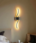 Remote-Controlled Black LED Wall Lamp